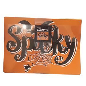 Morgan Home Fashions Halloween 6 Pack Placemats SPOOKY NEW